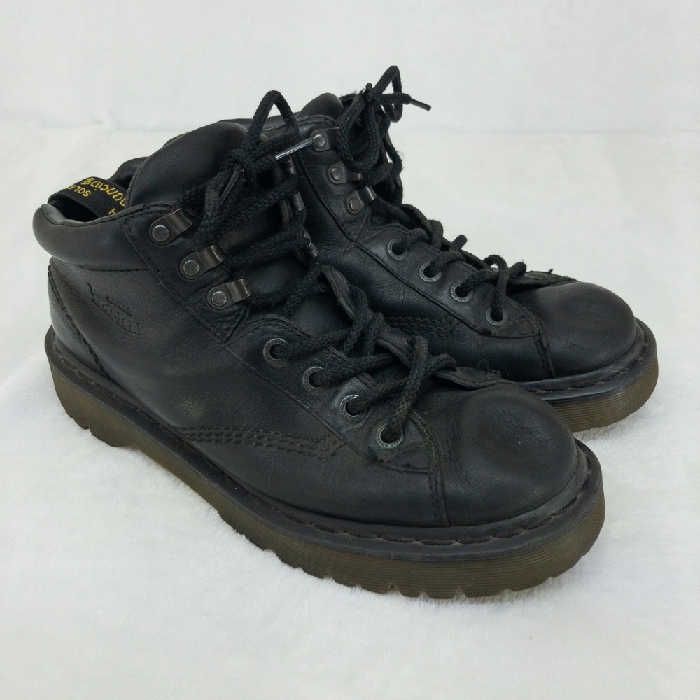 Dr. Martens 8287 Boot Mens Size 11 Black Leather Work Lace Up Lug Bouncing Sole